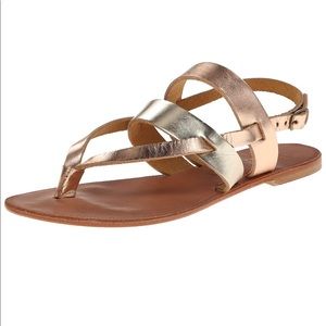 Joie a la Plage platinum rose metallic sandal